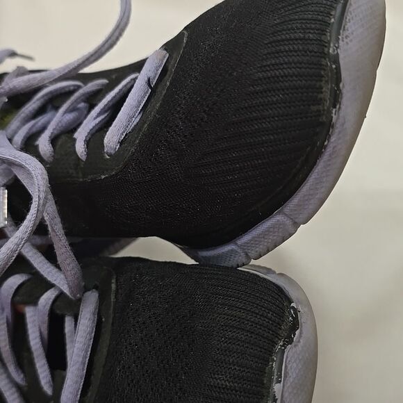 Skechers Women Washable Sneakers Air Cooled Memory Foam Lite-Foam Black/purple 8 - Picture 8 of 8